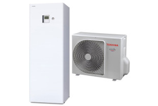Toshiba HWT-601HW-E / HWT-601F21ST6W-E ESTIA All-in-One Hydrobox (R32, 1 fázis, 6 kW-os elektromos patronnal, beépített HMV tartállyal)